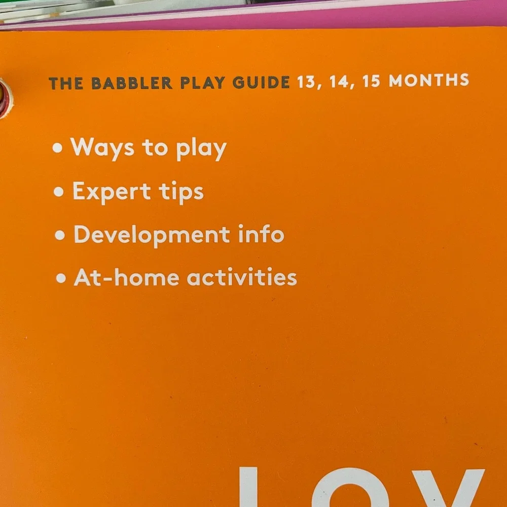 Lovevery‎ Play Guides LOT OF 6, 3-4 M, 11-18 M, 34-39 M
